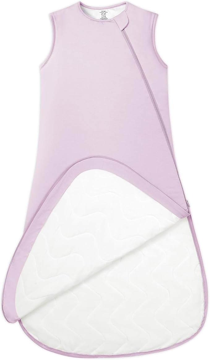 PurComfy Extra-Long Toddler Sleep Sack, Premium Bamboo Viscose Winter Sleeping Bag Supersoft 2.5 TOG Heavy Wearable Blanket 3T-4T-5T