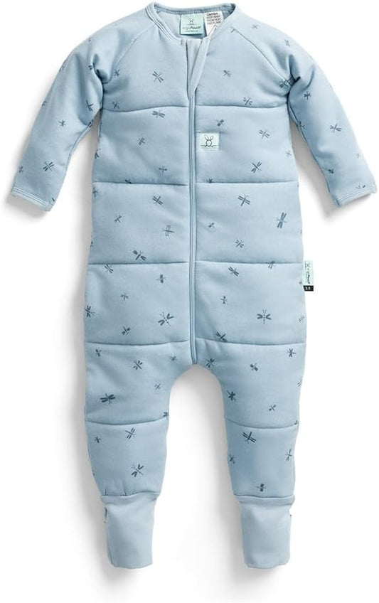 ergoPouch Sleep Onesie 2.5 TOG – Warm Baby Romper & Sleep Layer with Full-Zip, Guarding Against Blankets, Breathable & Movement-Friendly, Ideal for Transitional Sleeping (4-5 Years, Dragonflies)