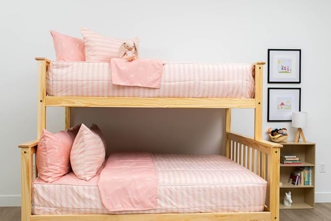 Beddy's Pink Ballerina Girls Durable Zipper Bedding for Kids, Bed in a Bag, Pink Ballet Sheets and Comforter, Easy to Make and Wash, Includes Pillowcase & Pillow Sham, Super Soft All Season
