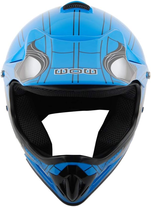 WOW Youth Kids Motocross BMX MX ATV Dirt Bike Dianosour Helmet Dragon + Goggles + Martian Youth Glove Bundle: HJOY MG Bundle