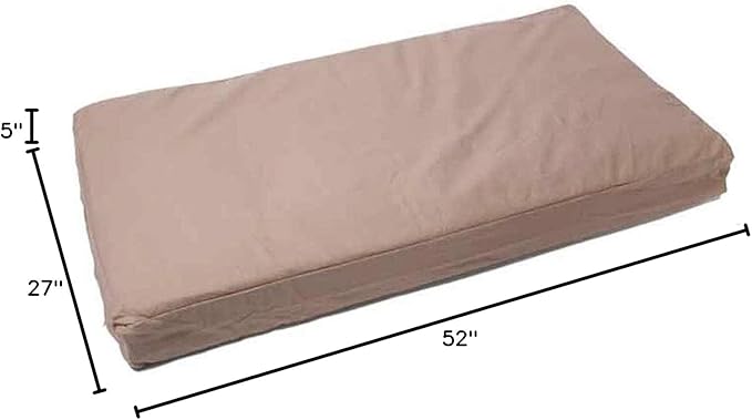 Molly Mutt Large Crib Mattress Cover - Wild Horses Print - Measures 27”x52”x5”- 100% Cotton - Durable - Breathable - Sustainable - Machine Washable Dog Bed Cover