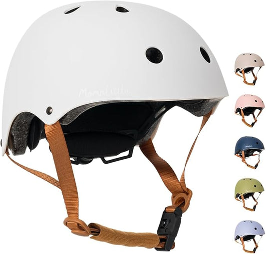 MomnLittle Kids Bike Helmet with Quick Pinch-Free Magnetic Buckle CPSC Certified Bike Helmet for Toddler Boys and Girls