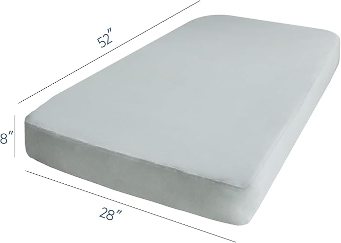 Stretchy Crib Sheets for Boys Girls, 2 Pack - Fitted Crib Sheets Neutral for Standard Crib and Toddler Bed Mattress 52" x 28", Soft and Breathable, Grey