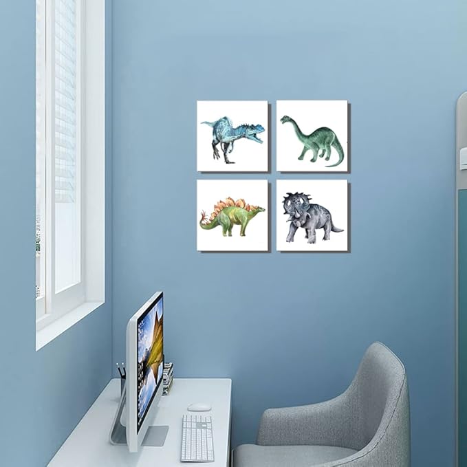 Dinosaur Wall Pictures Dinosaur Canvas Art for Kids Boys Girls Room Decor