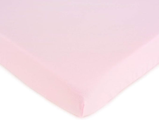 SheetWorld Fitted Baby Bassinet Sheet fits SnuzPod 4 Bedside Crib 16 x 30, 100% Cotton Jersey, Hypoallergenic, Butter Soft, Baby Pink, Made in USA