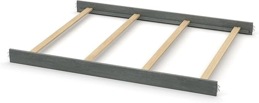 Full-Size Conversion Kit Bed Rails for Evolur Cribs - Solid Wood Crib Convertible Kit to Kids Bed - Transitional Style Rails & Easy-to-Install Child Essentials for Safety (Distressed Slate)