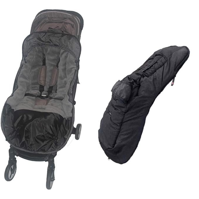 Kids DIY Play Fun Universal Stroller Bunting Bag,Winter Weather Resistant Waterproof Melange with Ultra Soft Coral Lining,3D Cotton Filling,Side Zippers Opens,Front Height Adjustable