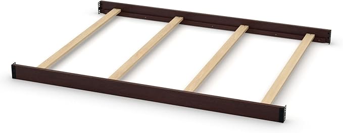 Full-Size Conversion Kit Bed Rails Compatible with Delta Children Convertible Cribs - Solid Wood Rail #0050 - Toddler and Adult Bed Rail for Full-Size Beds - Baby Furniture (Black Espresso - 907)