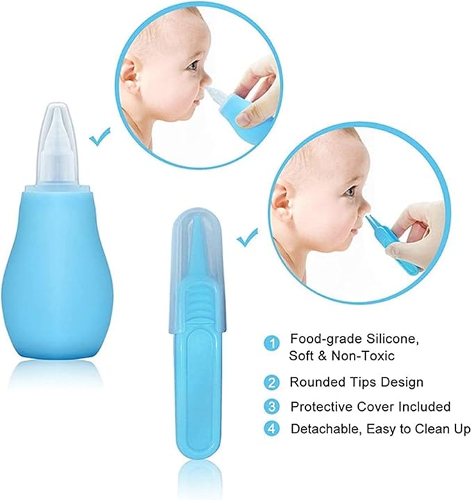 Baby Grooming Kit, Infant Safety Care Set with Hair Brush Comb Nail Clipper Nasal Aspirator Ear Cleaner,Baby Essentials Kit for Newborn Girls Boys