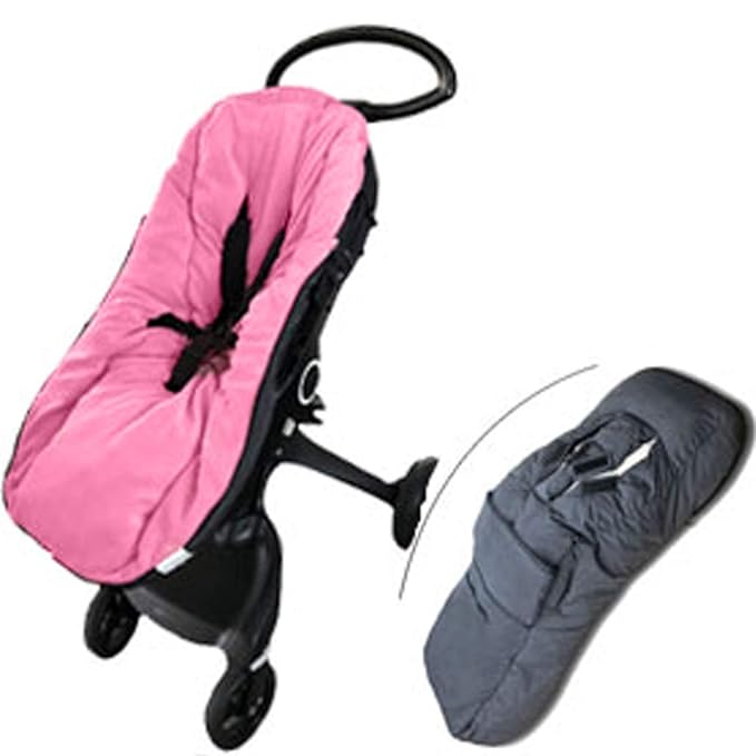 Christmas DIY Kids Play Fun Stroller Footmuff,Waterproof Melange Outshell Anti-Freeze Winter Sleeping Bag Fits All Stroller,Anti-Dirt, Front Height Adjustable &Removable,Toddler 6M-36M