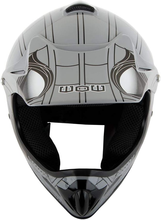 WOW Youth Kids Motocross BMX MX ATV Dirt Bike Dianosour Helmet Dragon + Goggles + Martian Youth Glove Bundle: HJOY MG Bundle