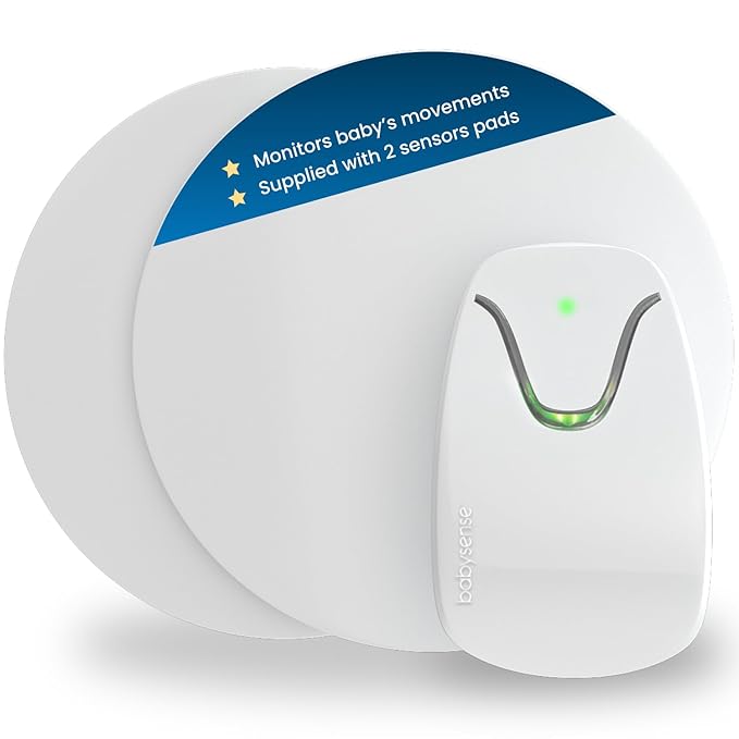 Babysense 7 Baby Sleep Breathing Movement Monitor for Newborn and Infants, No WiFi, Non Wearable, Non Contact Monitor with 2 Under-Mattress Sensors for Full Crib Coverage, FSA Baby Monitor