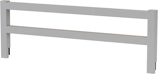 Safety Guard Rail for Baby, Kids, and Children - Solid Wood Safety Bed Rail for Toddlers - Easy Installation - Premium Protection for Bunk, Twin, Full, Queen and King Size Beds - (Grey - Delta 026)