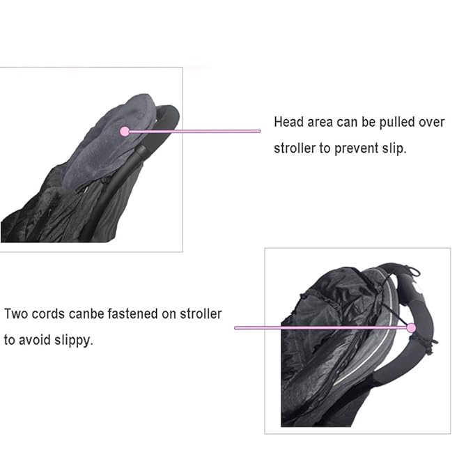 Kids DIY Play Fun Universal Stroller Bunting Bag,Winter Weather Resistant Waterproof Melange with Ultra Soft Coral Lining,3D Cotton Filling,Side Zippers Opens,Front Height Adjustable