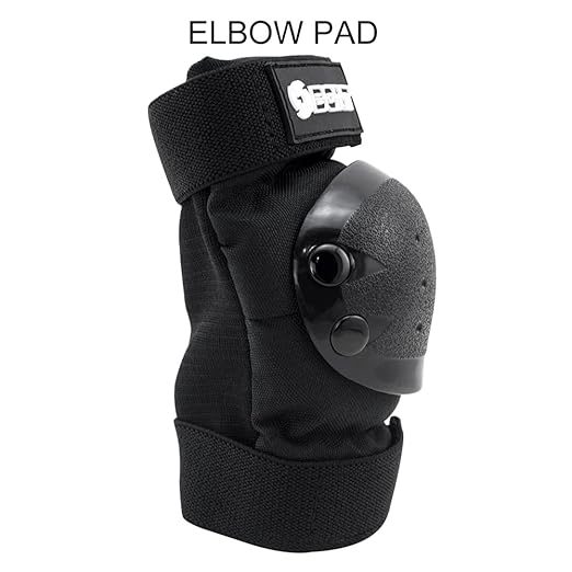 Bont Skates Kids Protective Pad Set with Knee, Elbow and Wrist Guards for Inline, Roller Skate (Black, S)