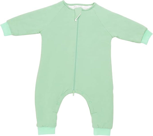 Baby 1.0 TOG Long Sleeve Sleep Suit with Legs, Premium Baby Swaddle Transition Sleep Sack, Newborn to 24 Months