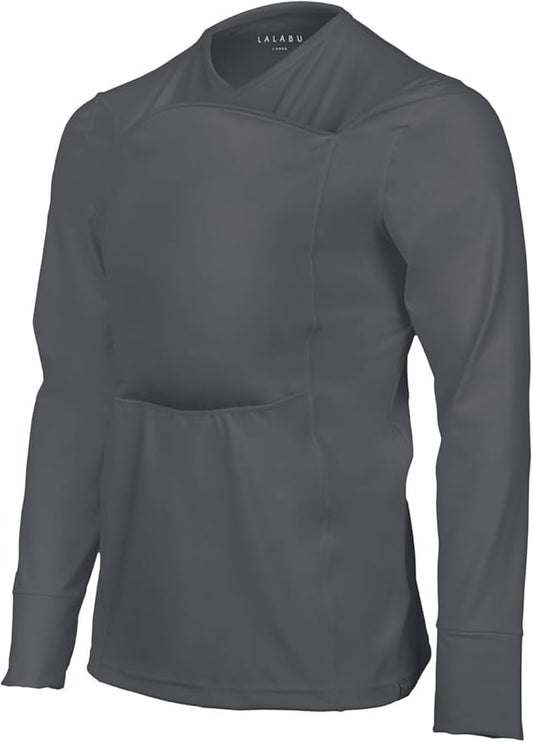 Lalabu The Dad Shirt | Hands-Free Baby Carrier for Dad with Kangaroo Pouch | Engineered for Bonding, Safety, & Comfort for Newborns Up to 15 Lbs. | CPSC Compliant