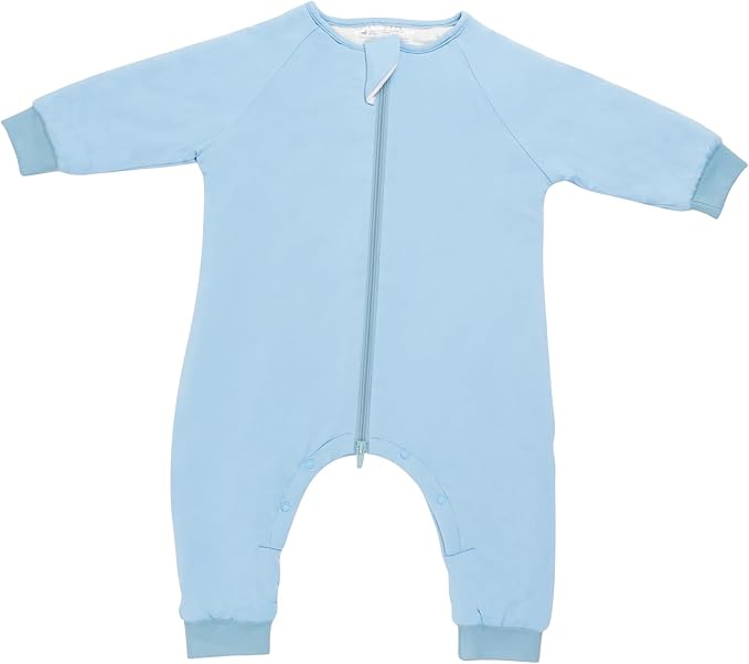 Baby 1.0 TOG Long Sleeve Sleep Suit with Legs, Premium Baby Swaddle Transition Sleep Sack, Newborn to 24 Months
