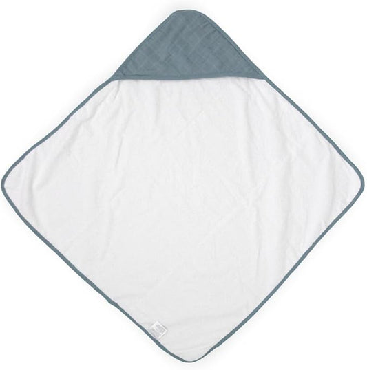 Little Unicorn Premium Infant Hooded Bath Towel| Soft & Absorbent Cotton & Terry Fabric for Newborns (Sea)