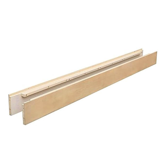 Full-Size Conversion Kit Bed Rails for Baby Appleseed & Eco-Chic Convertible Cribs - Solid Wood Rail - Toddler and Adult Bed Rail for Full-Size Beds - Nursery and Baby Furniture (Unfinished, Option 1)