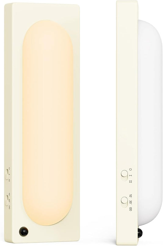 ICARER FAMILY Under Cabinet Lighting, USB-C Rechargeable 2700K Dimmer LED Battery Operated Under Counter Lights Stick On Magnetic Wireless Closet Lights for Desk, Stairs, Wardrobe, Wine Cabinet