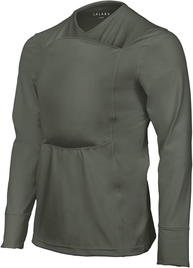 Lalabu The Dad Shirt | Hands-Free Baby Carrier for Dad with Kangaroo Pouch | Engineered for Bonding, Safety, & Comfort for Newborns Up to 15 Lbs. | CPSC Compliant