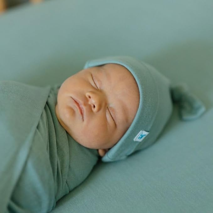 Little Unicorn Premium Stretch Knit Crib Sheet |Super Soft with Optimal Stretch (Harbor)