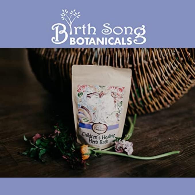 Birth Song Botanicals Children's Herb Bath for Lung and Respiratory Support* Herbal Bath for Children's Immune System Support, 8oz Bag