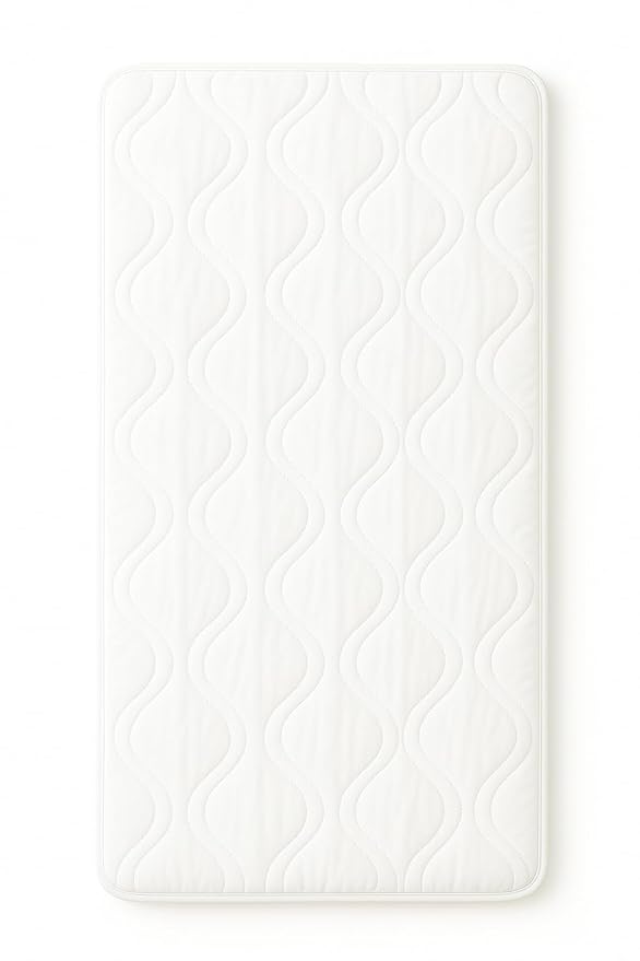 Pack N Play Mattress Pad 27x39 - Quilted Fitted Sheet for Graco, Baby Trend, Dream On Me, Evenflo - Soft White, Made in USA
