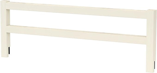 CC KITS Safety Guard Rail for Baby, Kids, and Children - Solid Wood Safety Bed Rail for Toddlers - Easy Installation - Premium Protection for Bunk, Twin, Full, Queen and King Size Beds - (Ivory Lace)