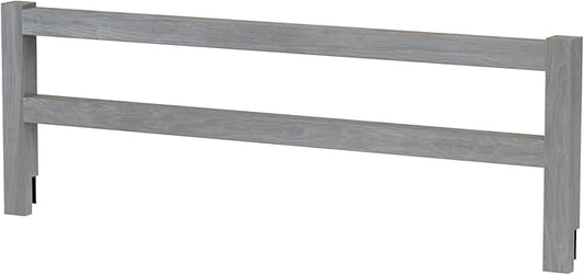 Safety Guard Rail for Baby, Kids, and Children - Solid Wood Safety Bed Rail for Toddlers - Easy Installation - Premium Protection for Bunk, Twin, Full, Queen and King Size Beds - (Steel / Storm Grey)