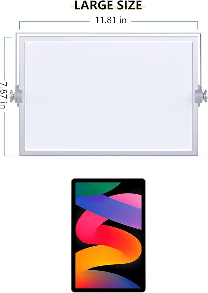 Laokiiy Small Dry Erase White Board, Magnetic Desktop Whiteboard with Stand, Dry Eease Board Mini Easel Double Sided on Table Top with Holder for Kids Drawing, Teacher Instruction