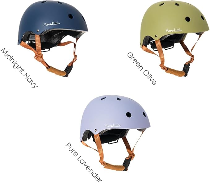 MomnLittle Kids Bike Helmet with Quick Pinch-Free Magnetic Buckle CPSC Certified Bike Helmet for Toddler Boys and Girls