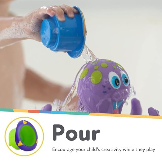 Nuby Splish Splash Cups and Wacky Waterworks Pipes Bath Toys