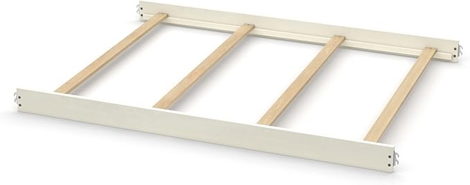 Full-Size Conversion Kit Bed Rails for Evolur Cribs - Solid Wood Crib Convertible Kit to Kids Bed - Transitional Style Rails & Easy-to-Install Child Essentials for Safety (Crème Brulee)