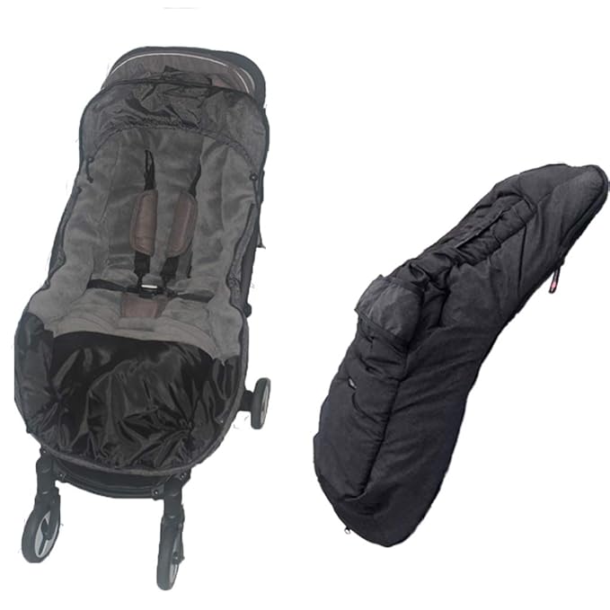 funlife German Designed Ultimate Protection Cozy Warm Waterproof Winter Baby Stroller Bunting Bag,Front Piece Removable,Multi-Function Good for 6-42M,Black