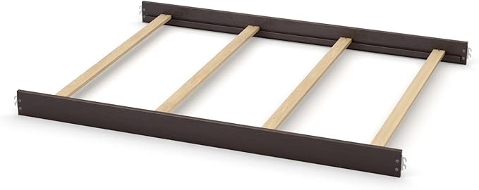 Full-Size Conversion Kit Bed Rails for Evolur Cribs - Solid Wood Crib Convertible Kit to Kids Bed - Transitional Style Rails & Easy-to-Install Child Essentials for Safety (Espresso)