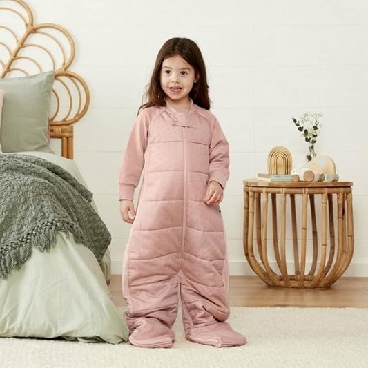 ergoPouch Sleep Suit Bag 3.5 TOG – Baby Sleep Sack & Wearable Blanket, 2-in-1 Convertible Sack to Suit with Legs for Safe Movement, Regulates Temperature Overnight, Unisex (2-4 Years, Berries)