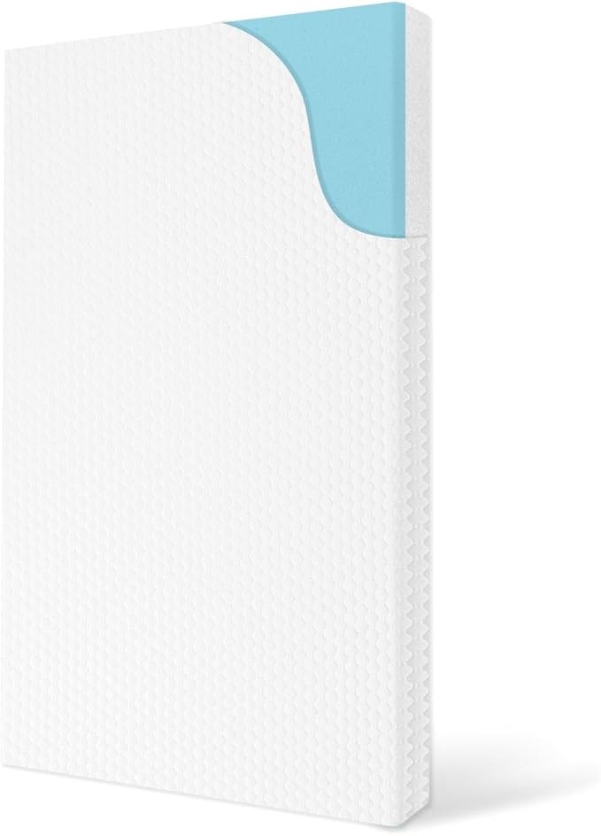Pack and Play Mattress Pad, 38x26 Pack N Play Mattresses with Removable Breathable Cover, Portable Soft & Firm Memory Foam Baby Mattress for Pack n Play, White