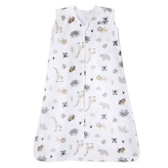 HALO SleepSack, 100% Cotton Wearable Blanket, Swaddle Transition Sleeping Bag, TOG 0.5, Animal Paint, X-Large, 18-24 Months