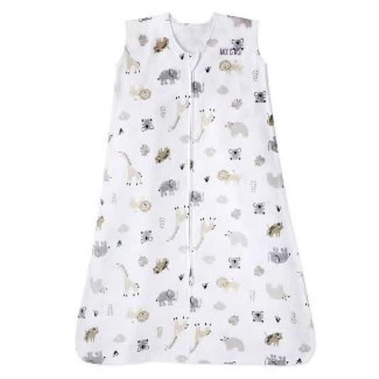 HALO SleepSack, 100% Cotton Wearable Blanket, Swaddle Transition Sleeping Bag, TOG 0.5, Animal Paint, X-Large, 18-24 Months