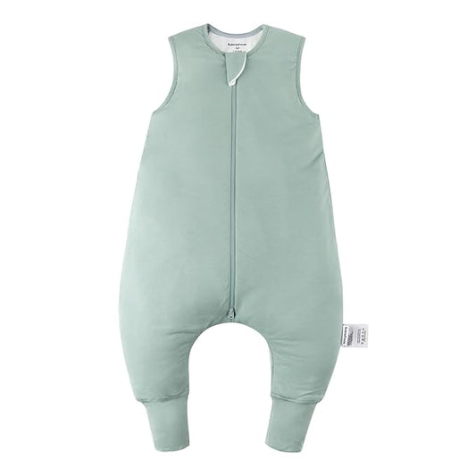 BubblePanda Rayon Made From Bamboo Toddler Sleep Sack with Feet 6-12 Months 2.5 Tog Winter Ultra Soft Warm Baby Sleep Bag Walker Quilted Thick Wearable Blanket with Legs 2-Way Zipper