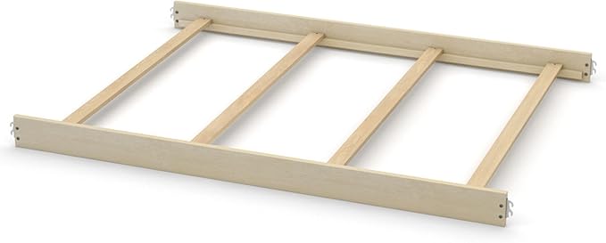 Full-Size Conversion Kit Bed Rails for Evolur Cribs - Solid Wood Crib Convertible Kit to Kids Bed - Transitional Style Rails & Easy-to-Install Child Essentials for Safety (Metallic Gold Dust)