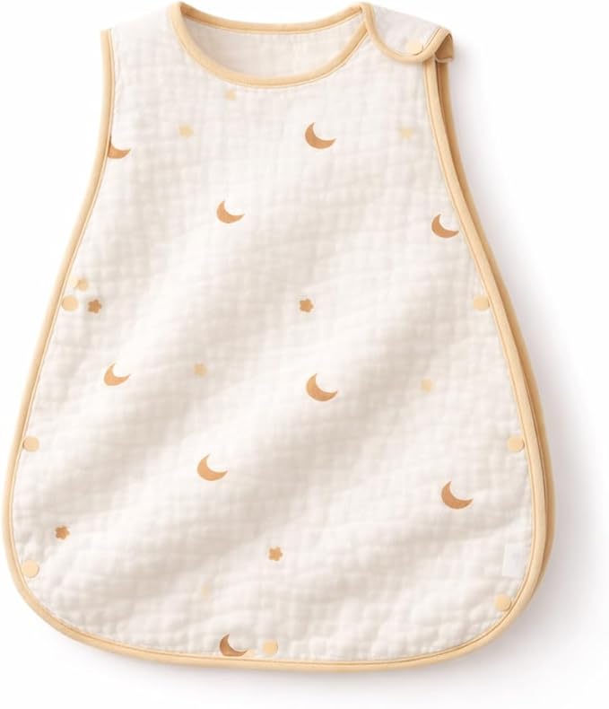 Baby Sleep Sack, Organic Cotton Wearable Blanket, Sleeveless Adjustable Sleeping Bag