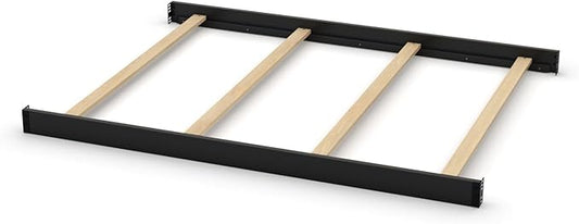 Full-Size Conversion Kit Bed Rails for Baby Relax Convertible Cribs, by Dorel Living - Solid Wood Rail - Toddler and Adult Bed Rail for Full-Size Beds - Nursery Furniture (Black, Option 1)