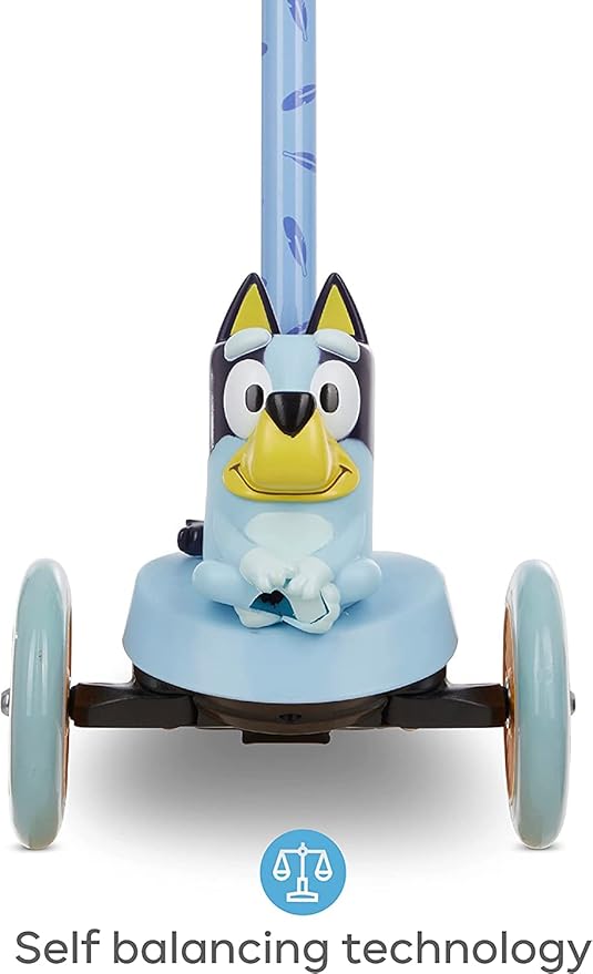 3D Kick Scooter for Kids, Self-Balancing 3 Wheeled Light Up Scooter with Extra Wide Anti-Slip Deck, Rear Brake, Lean to Steer, Lightweight Design, for Kids 3 and up, 75 LB Limit
