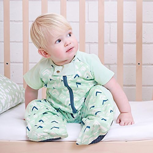 ergoPouch Sleep Suit Bag 1.0 TOG – Baby Sleep Sack & Wearable Blanket, 2-in-1 Convertible Sack to Suit with Legs for Safe Movement, Regulates Temperature Overnight, Unisex (2-12 Months, Mountains)