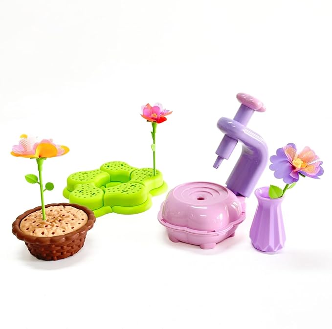 Fabric Flower Bouquets Toys – DIY Craft Kit for Kids, Pretend Flower Market Playset, Build Your Bouquet, Creative Arts & Crafts Educational Toy for Girls Ages 4-8, Birthday Gift for Kids