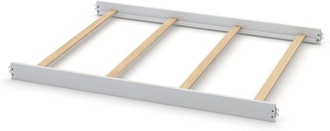Full-Size Conversion Kit Bed Rails for Evolur Cribs - Solid Wood Crib Convertible Kit to Kids Bed - Transitional Style Rails & Easy-to-Install Child Essentials for Safety (Silver Mist)