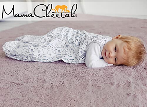 Baby Sleep Sack 1.0 TOG, Organic Cotton Baby Wearable Blanket with Two-Way Zipper, Swaddle Transition Baby Sleeping Bag, All-Season Sleep Sack for Newborn Infant Toddler Boy Girl, 24-48 Months, 1-Pack